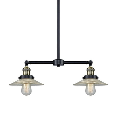 

Innovations Lighting 209 Halophane Halophane 2 Light 21 Wide Linear Chandelier /