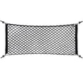 thumbnail image 4 of 35.5 x 15.7 Inch Rear Cargo Net Adjustable Elastic Mesh Storage Organizer Large Capacity Stretchable Trunk Storage Net with Hooks and Screws for Car SUV Truck Van, 4 of 10