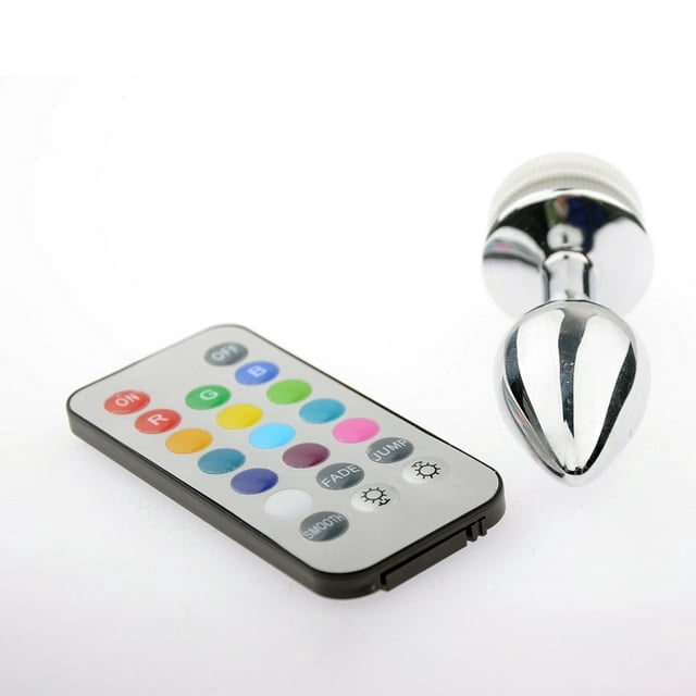 Birdsexy Lighted Anal Plug Metal Colorful Light Butt Plug with Remote  Control Light Metal Anal Plug for Adult Sex Toys, S - Walmart.com