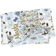 thumbnail image 1 of State Map Multi-Use Microfiber Towel: Tea Towel, Dish Cloth, Baby Burp Cloth, Bar Towel (Alaska), 1 of 2