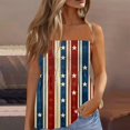 thumbnail image 2 of Women’s 250th Anniversary Tube Top Off Shoulder Sleeveless Patriotic Print Lightweight Polyester Casual Beach Party, 2 of 5