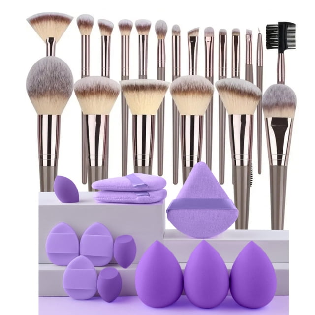 3-20PCS Makeup Brushes Set Eyeshadow Fluffy Foundation Concealer Blush Highlighter Storage Box Female Cosmetics Beauty Tools,makeup brush set