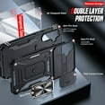thumbnail image 5 of Compatible for Samsung Galaxy S23 FE Case: [NOT FIT S24 FE] S23FE Case with Slide Camera Cover + 2X Tempered Glass Screen Protector, Military-Grade with Kickstand for Galaxy S 23FE, Black, 5 of 24