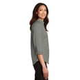 thumbnail image 3 of Port Authority Ladies 3/4 Sleeve SuperPro Twill Shirt-4XL (Monument Grey), 3 of 6