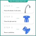 thumbnail image 6 of 4-Pack Faucet Aerator Removal Wrench, Blue Plastic Key Tool for Recessed Sink Aerators, Universal Aerator Wrench for Bathroom and Kitchen Faucets, 6 of 7