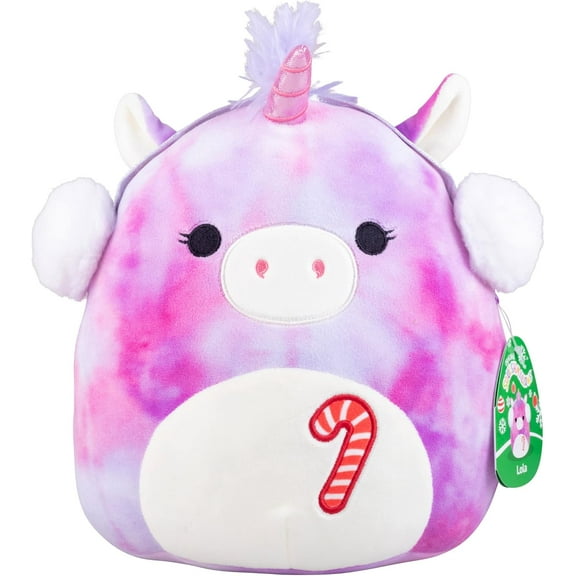 Squishmallows 10-Inch Lola The Unicorn - Official Jazwares Plush - Collectible Soft & Squishy Stuffed Animal Toy - Gift for Kids, Girls, Boys