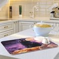 thumbnail image 6 of Dish Drying Mat Kitchen Pad Large Counter Absorbent Dish Mats Drainer Black Cat Rabbit and Crows, 6 of 8