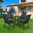 thumbnail image 2 of Giantex Folding Dining Chair, Portable Armrest Chairs for Indoor & Outdoor Use, 2 of 8