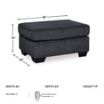 thumbnail image 5 of Signature Design by Ashley Contemporary Altari Ottoman Chenille Slate, 5 of 5