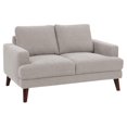 thumbnail image 1 of CorLiving Paris Modern Fabric Upholstered Plush Loveseat, 1 of 3