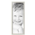 thumbnail image 2 of ArtToFrames 12" x 33" Slanted Lip White Picture Frame, 12x33 inch White Wood Poster Frame (WOM-4825),  Pack, 2 of 7