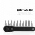 thumbnail image 5 of WHAMVOX  11 Pcs Screwdriver Set Handle Wrench Tool Torque Ratchet Black, 5 of 8