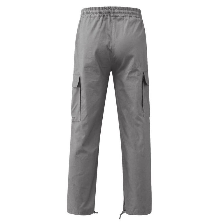 Men's Cargo Pants Cargo Pant With Stretch Solid Grey L Men's Cargo Pants Cargo Pant With Stretch Solid Grey L