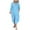 Sky Blue, variant on Wzzjkit Long Sleeve Shirts for Women Fashion Women Summer Button Casual V-Nek Long Sleeve Solid Long Dress