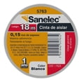 thumbnail image 1 of Cinta de Aislar Sanelec Blanca 18 m, 1 of 3
