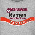 thumbnail image 2 of Maruchan Men's Cup Noodles T-Shirt Ramen Noodles Happiness in a Cup Long Sleeve Shirt Heather, X-Large, 2 of 7