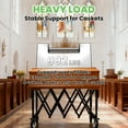 thumbnail image 4 of Church Truck Coffin Cart Trolley Cart Funeral Stretcher Truck Fordable Mortuary Supply Casket Stand, Lightweight Black Folding Carbon Steel Frame 992 lbs Load Capacity, for Funeral, 4 of 8