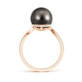 thumbnail image 2 of Angara Tahitian Cultured Pearl Bypass Ring in 14K Rose Gold for Women | June Birthstone Jewelry for Her, 2 of 8