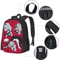 thumbnail image 4 of Helluva Boss Backpack,3d Print Laptop Backpack Lightweight Casual Daypack Bookbag 16.5 In, 17 Inch, 4 of 8