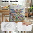 thumbnail image 7 of TSOVTHRID Decorative Chair Back Cover for Dining Room Kitchen Chair Cover Removable Chairs Slipcovers for Holiday Party Festival Decor,Dragonfly Floral Oil Painting Print, Set of 1, 7 of 7