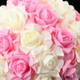 thumbnail image 3 of Flor de pompones en decoración de compromiso de tul de para decoración de / Rosa blanco yotijar Decoración de bolas de flores de boda, 3 of 10