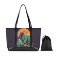 thumbnail image 7 of FORMRS Canvas Laptop Tote Bag for Women with 15.6" Computer Compartments Shoulder Handbag, Abstract Animals, 7 of 7