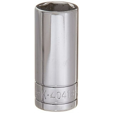

1PK SK Tools 40418 1/2 in. Drive 6-Point Fractional Standard Chrome Socket 7/16 in