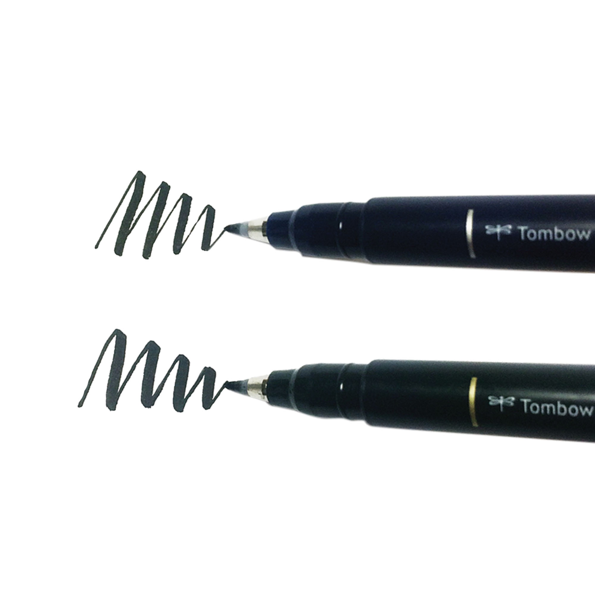 Tombow Fudenosuke Brush Pen 2 Set Black 