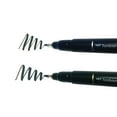 thumbnail image 6 of Tombow 62038 Fudenosuke Brush Pens, Hard and Soft Tip Brush Pens, Black, 2 Pack, 6 of 10