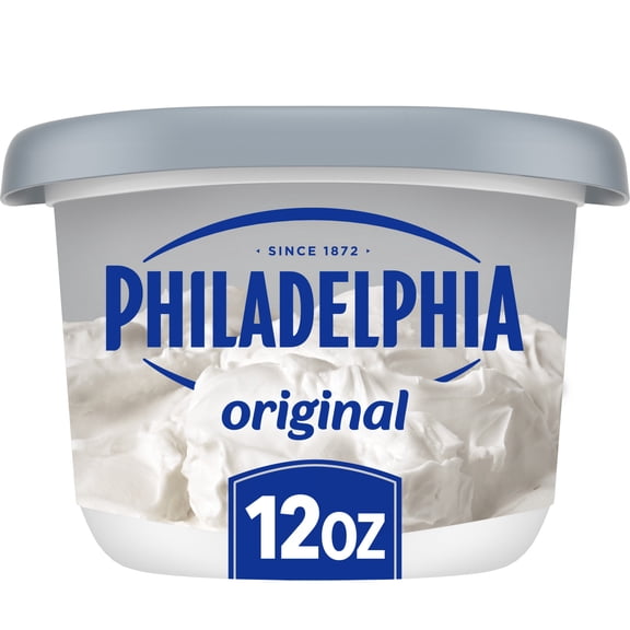 Philadelphia Cream Cheese Spread, 1 Tub, for Smooth, Spreadable Mornings, Original, No Artificial Preservatives, Flavors or Dyes, 12 oz