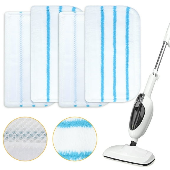 EEEkit 4Pcs Replacement Steam Mop Pads Compatible with Black Decker Steam Mop FSM1630 SM1600 SM1620 HSMC1321