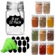 thumbnail image 1 of Juego de tarros de vidrio ComSaf de 240 ml con tapa hermética, 12 unidades, para cocina, 1 of 9