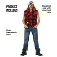 thumbnail image 2 of Morph Hillbilly Costume Men Halloween Costume For Men Red XX-Large, 2 of 3