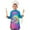 Rainbow Tie Dye, variant on Rainbow Tie Dye Spiral Pattern Kids Aprons for Girls and Boys,Adjustable Neck Strap Toddler Aprons for Kids Cooking Baking