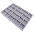 thumbnail image 1 of Caja de Almacenamiento de 24 Tragamonedas para Joyas Productos de Automóvil Cortacéspedes Jardín Plata, 1 of 9