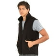 thumbnail image 2 of Men's Full-Zip Polar Fleece Vest, Black 3XL, 1 Count, 1 Pack, 2 of 7