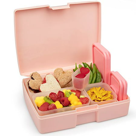 Leak-proof Bento Lunch Box with 5 Removable Containers (Translucent
