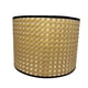 thumbnail image 1 of Pantalla de tambor Boho Pantalla de lámpara Lámpara de araña Lámparas de mesa clásicas Luz de sombra café 25cmx18cm, 1 of 8