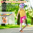 thumbnail image 6 of Yiomxhi Skateboards, 22" Complete Skateboard, Mini Cruiser Skateboard for Kids Boys Girls Teens Beginners with Colorful Flashing Wheels Skate Tool, Kids Children's Day Gift, 6 of 7