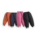 thumbnail image 4 of SILVERCELL 2-15T Toddler Little Boys Girls Winter Lightweight Fleece Lined Down Pants Windproof Warm Padded Snow Pant Trousers, 4 of 6