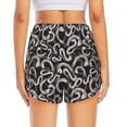 thumbnail image 4 of Fotbe Hand Drawn Snake Womens High Waist Running Shorts Athletic Workout Quick Dry Shorts for Women with Pockets Gym Yoga Summer Shorts-Large, 4 of 9