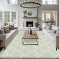 thumbnail image 3 of 5'x7' Area Rugs, Teal Floral Indoor Outdoor Area Rug for Living Room Bedroom, Vintage Modern Geometric Abstract Art Washable Bathroom Rugs Kitchen Floor Carpet Mats Home Decor Aesthetic, 3 of 8