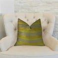 thumbnail image 2 of Plutus 20" x 36" Kaleva Handmade Luxury Pillow in Lime and Gray, 2 of 3