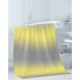 thumbnail image 3 of Yellow Grey Stripes Towel Set of 3, Soft Microfiber Bath Towels, Hand Towel, Washcloths, Modern Minimalist Solid Gradient Quick-Dry Absorbent Towels for Bathroom Kitchen Hotel Beach Gym Spa, 3 of 7