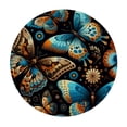 thumbnail image 2 of JEUXUS Round Fitted Tablecloth with Elastic Edged, Dreamy Butterfly Round Table Cover, Flame Butterfly Waterproof Table Cover for Kitchen Dining Holiday Parties Decoration 36x36in, 2 of 7