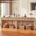 thumbnail image 5 of Joaxswe 47" Mid-Century Console Tables, Entryway Table with Storage for Living Room, Hallway, Natural Wood, 5 of 8