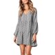 thumbnail image 3 of Vestido túnica Amoretu con estampado de leopardo y cuello en V de manga larga para mujer, 3 of 6