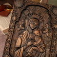 thumbnail image 5 of Our Lady of Perpetual Help Wood Carved Wall Decor Catholic Religious Items Home Decor Our Lady Statue Vintage Wall Art, 5 of 5
