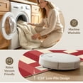 thumbnail image 5 of ODIKA 8'x10' Washable Area Rug Non-Shedding, Easy Care, Patriotic Door Striped Motif Border Independence Welcome July Flowing Dynamic for King Size Bedroom Under Bed, Master Suite, 5 of 7
