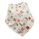 thumbnail image 1 of Baby Bib Cotton Triangle Burp Cloth Double Layer Snap Button Pretty Pattern for ToddlerPink Rabbit, 1 of 1